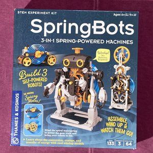 Spring Bots 3 in 1 Spring Powered Machines STEM Education Experiment Kit 550038